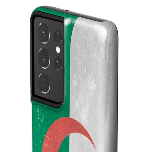 Algeria Flag Distressed Galaxy S21 Ultra 5G Pro Case